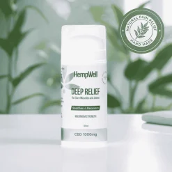 HempWell Cooling Muscle and Joint Cream | 1000mg CBD | 100ml Bottle
