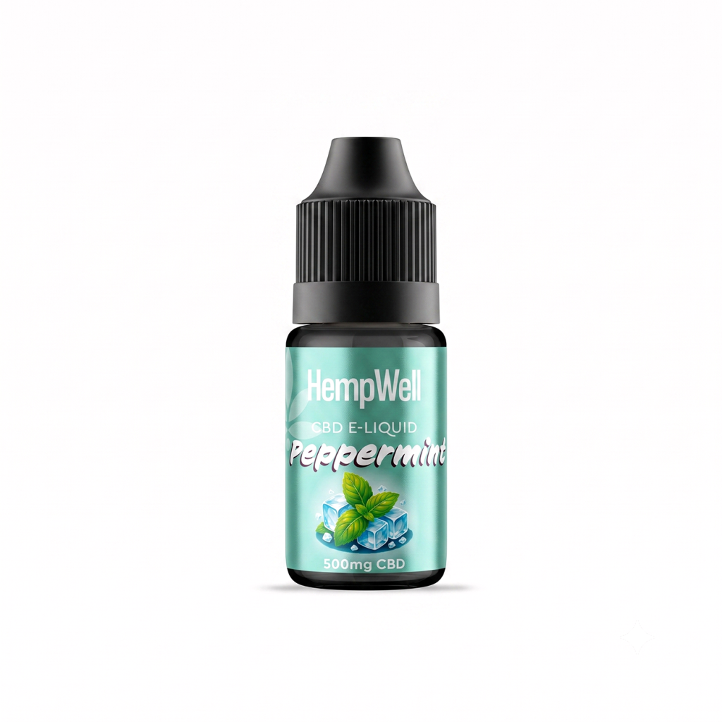 CBD e-liquid vape juice peppermint 500mg 30ml