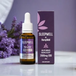 SleepWell CBD Oil | 2000mg CBD | 30ml Bottle | with Lavender and Valerian