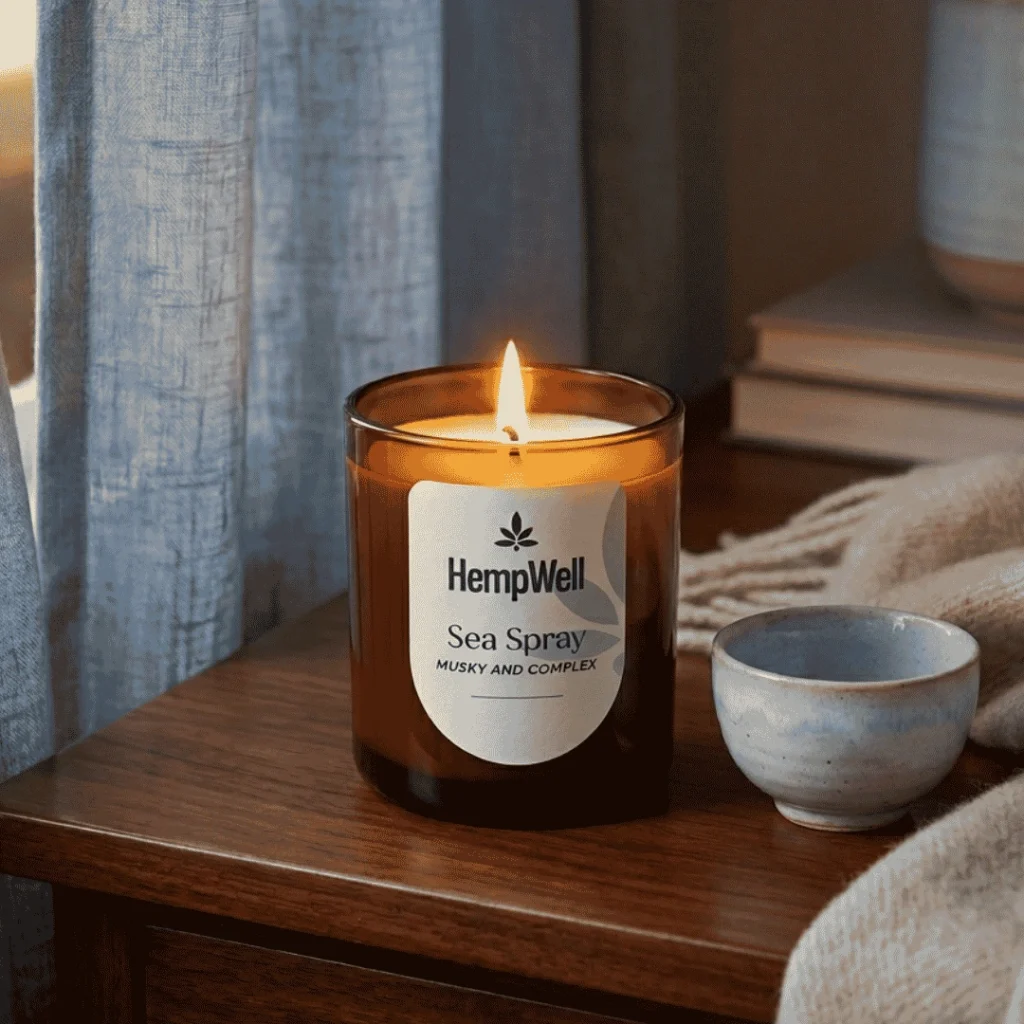 Sea Spray CBD Candle - Musky & Complex - Image 2