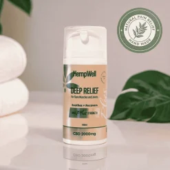 HempWell Cooling Muscle and Joint Cream | 2000mg CBD | 100ml Bottle