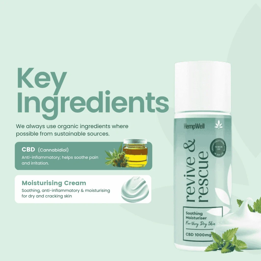 HempWell Face & Body Cream | 1000mg CBD | 50ml - Image 6