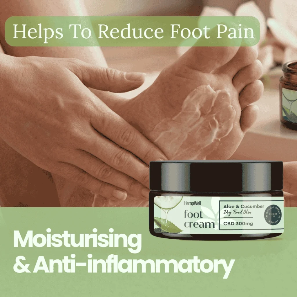 CBD Aloe and Cucumber Foot Cream 300mg 200ml - Image 5