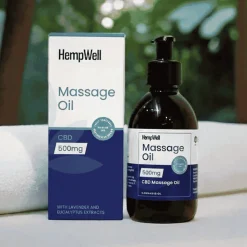 CBD Massage Oil | Lemongrass | 500mg CBD | 250ml Bottle