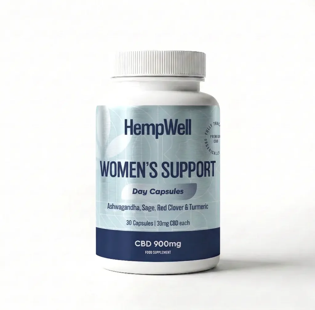 Women's Support Night CBD Capsules with Magnesium, Passionflower, Red Clover and Sage