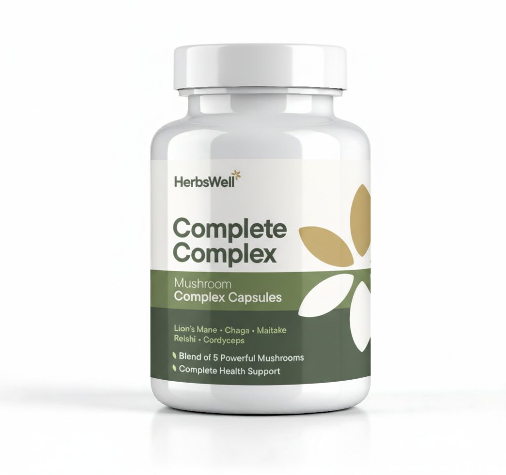 HerbsWell Complex Complex Mushroom Capsules