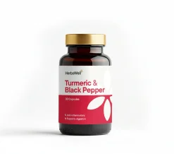 HerbsWell Turmeric and Black Pepper Capsules